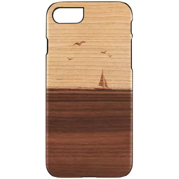 Capa para telemóvel man and wood para iPhone 7/8, mare preto