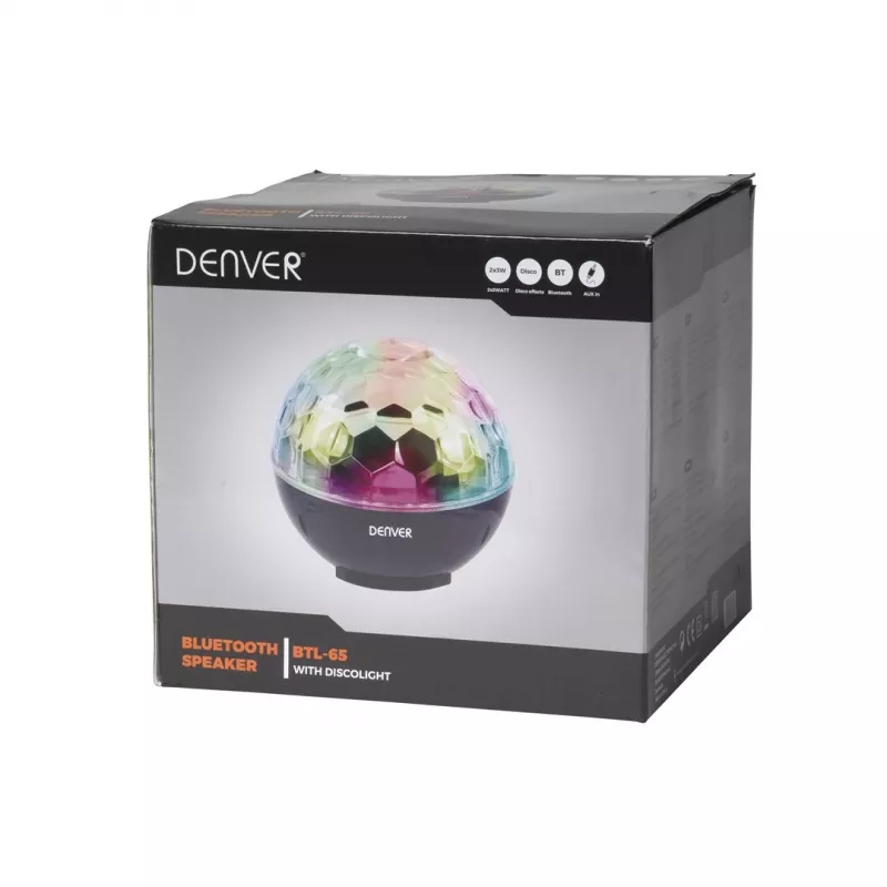 Altifalante Bluetooth Denver BTL-65 preto