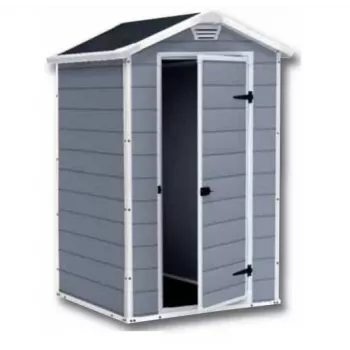 Abrigo de plástico Keter S 1457 0043 Porta única Telhado preto 1280x940x1960 mm