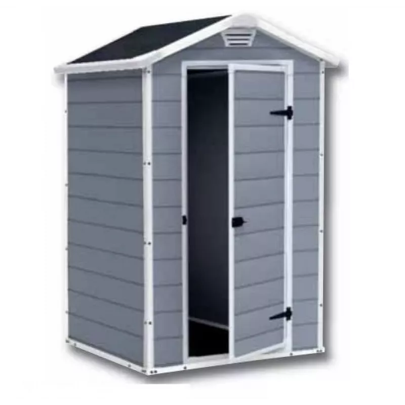 Abrigo de plástico Keter S 1457 0043 Porta única Telhado preto 1280x940x1960 mm