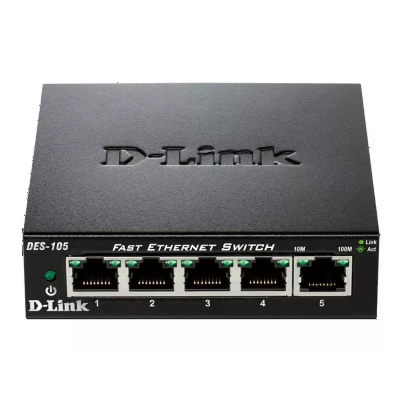 D-Link DES-105 Unmanaged L2 preto