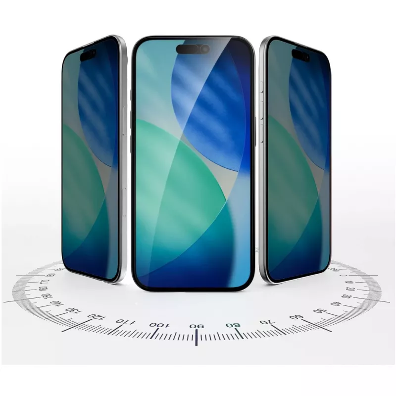 4smarts Second Glass Privacy com moldura de montagem iPhone 17 Air (541573)