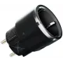 Tomada inteligente Shelly Wave Plug S Z-Wave 800 preto — tomada inteligente Z-Wave 800, 230 V/12 A, 2500 W, medição de potência