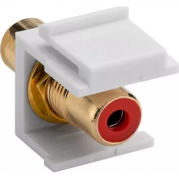Goobay 79669 - Plano - vermelho - branco - RCA - RCA - conector fêmea - conector fêmea (79669)