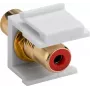 Goobay 79669 - Plano - vermelho - branco - RCA - RCA - conector fêmea - conector fêmea (79669)