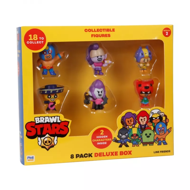 BRAWL STARS S2 FIGURES - pack de 8 caixa deluxe ver.B