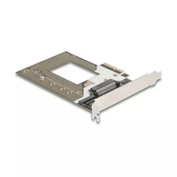 Placa adaptadora M.2 / U.2 interna DELOCK 90854 — PCIe 4.0 (Host: PCIe, saídas: M.2 Key M 110 mm, U.2)