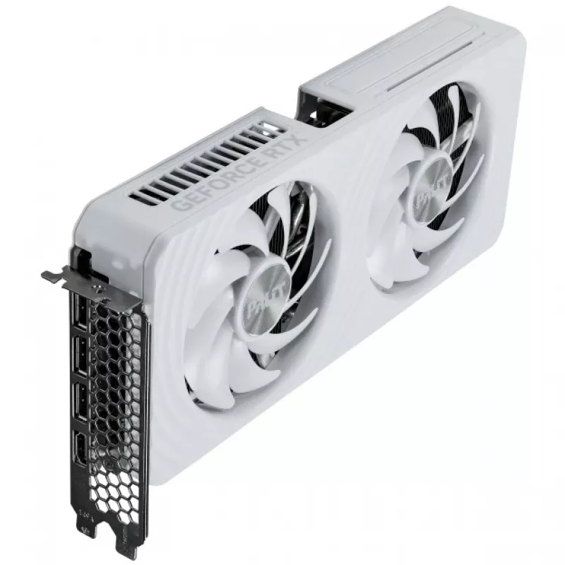 Placa gráfica Palit GeForce RTX 5060 Ti White OC — GeForce RTX 5060 Ti, 16 GB GDDR7, 128 bits, PCIe 5.0, 2407 MHz