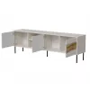 Móvel de TV cama meble INSERTO 3D1W 190x40x62 cm acabamento cashmere com LED