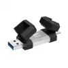 Pen drive Silicon Power 256 GB USB Type-A / USB Type-C, USB 3.2 Gen 1, tampa de alumínio e borracha