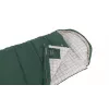 Saco de dormir Outwell Camper Prime semirretangular 900×2350 mm, altura máx. do utilizador 200 cm, algodão/poliéster, verde