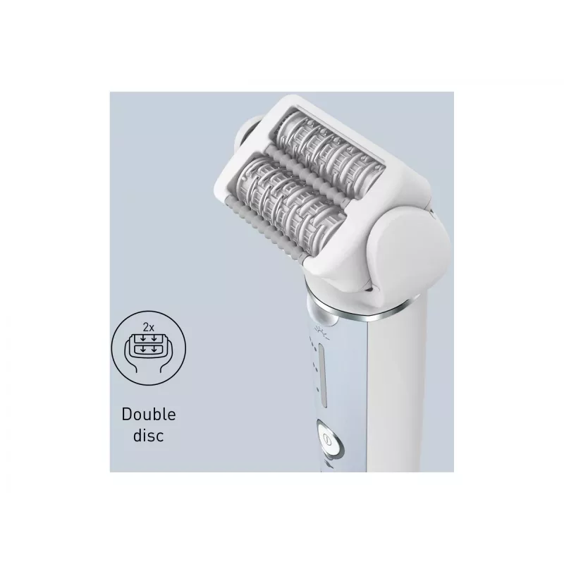 Depiladora Panasonic ES-EY90A503, utilização a seco e molhado, azul/branco