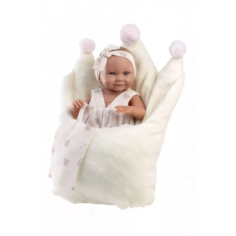 Boneca bebé de vinil 40 cm da Llorens com características realistas e corpo macio