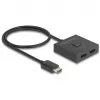 Switch HDMI DeLOCK 18901 144Hz preto plástico 55x55x15mm