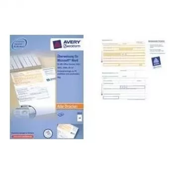 Etiquetas A4 microperfuradas removíveis AVERY 2817-200, em folhas, imprimíveis