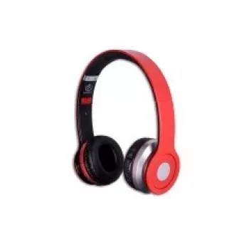 Auscultadores Rebeltec CRISTAL vermelho