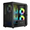 Caixa de computador Logic Concept Portos Mini ARGB Micro ATX preto