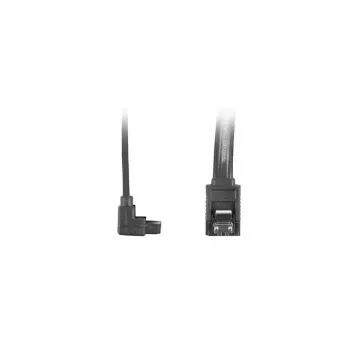 Cabo SATA III LANBERG CA-SASA-13CU-0050-BK 0,5 m, SATA 7 pinos para 7 pinos, 6 Gbit/s, preto