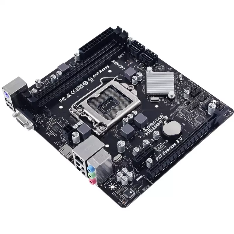 Motherboard BIOSTAR H61MHV3 micro ATX, chipset Intel H61, LGA 1155, DDR3, 2x DIMM, 4x SATA II, HDMI, VGA