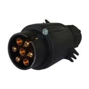 Ficha de reboque de 7 polos IWH 010206 20A 12V com caixa resistente ao choque