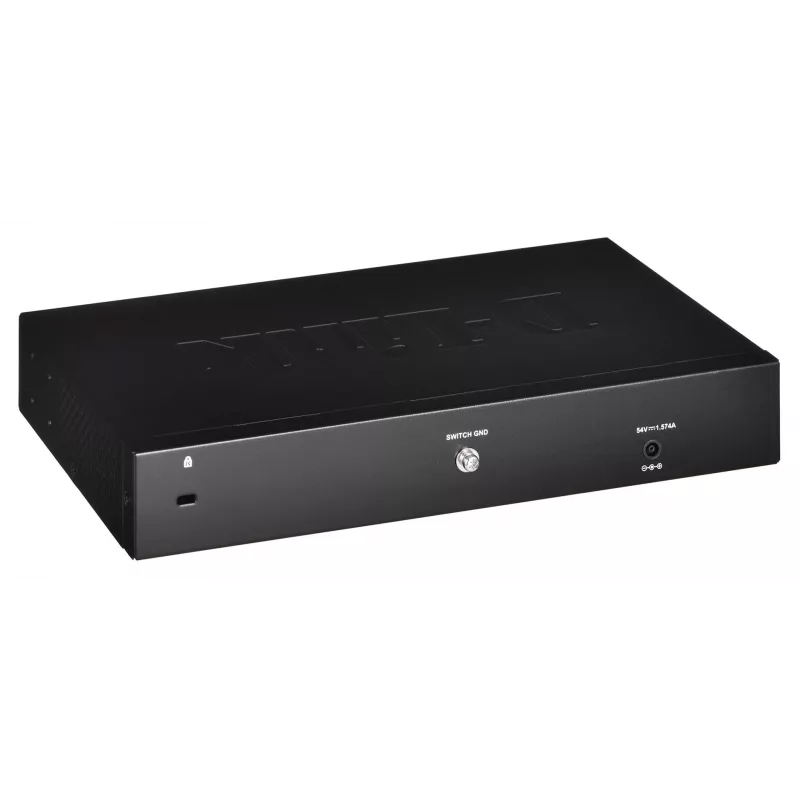 D-Link DGS-1210-08P/E Managed L2 Gigabit Ethernet (10/100/1000) Power over Ethernet (PoE) preto