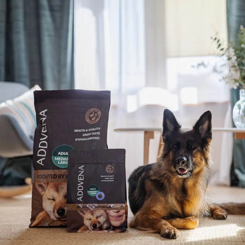 ADDVENA Boosted by superfoods Adult Medium/Large Beef - ração seca para cães - 2,5 kg