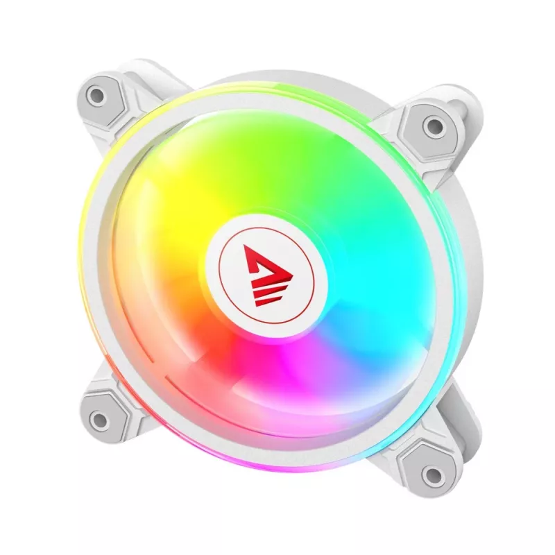 SAVIO FAN-01 WHITE pack de 4 ventoinhas ARGB 120mm incluindo controlador e comando