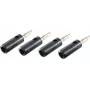 Conector de fio banana shiverpeaks BS56200-4S preto (BS56200-4S)