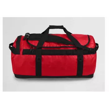 Saco de viagem The North Face Base Camp Duffel L 95 L poliéster preto, vermelho