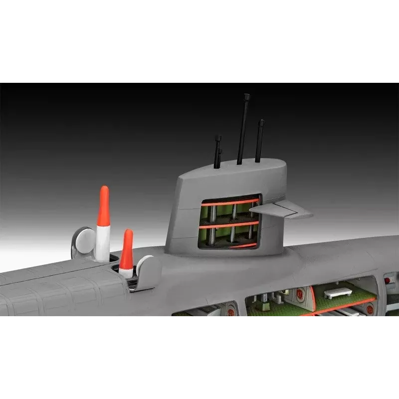 Maquete de navio em plástico REVELL S.S.B. Abraham Lincoln escala 1/253 kit
