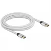Cabo HDMI DeLOCK Ultra High Speed 48 Gbps 8K 60 Hz prateado 3 m