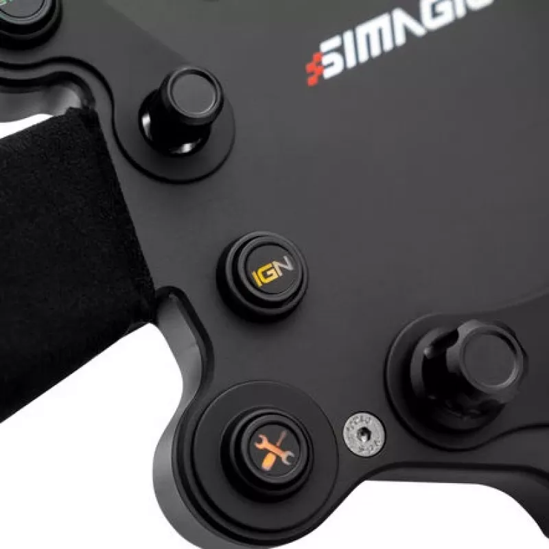 Simagic GTS Alcantara S202 — volante de sim racing revestido a Alcantara, modelo S202