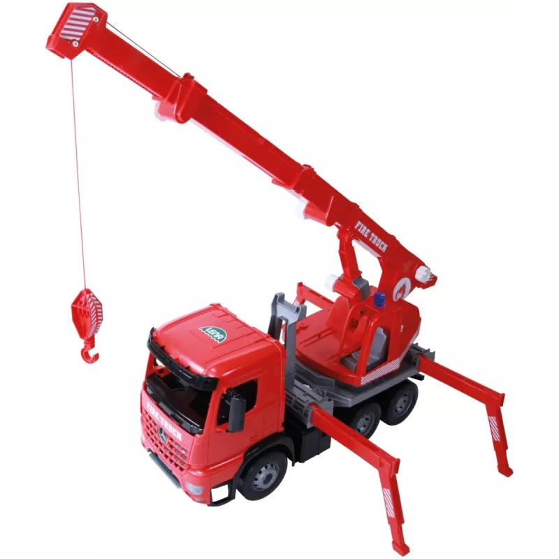 Camião grua de brincar mecânico Lena 02175EC, 70 cm, carro castanho individual