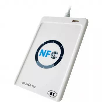 Leitor-gravador de cartões Plusonic PLCR-NFC USB NFC RFID para cartões e etiquetas sem contacto
