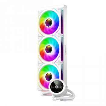 Gamemax | Refrigeração líquida para CPU | ICEBURG 360 DIGITAL | branco