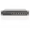 Switch DIGITUS 10 polegadas Gigabit Ethernet 8 portas não gerido - 8x Gigabit RJ45, montável em rack