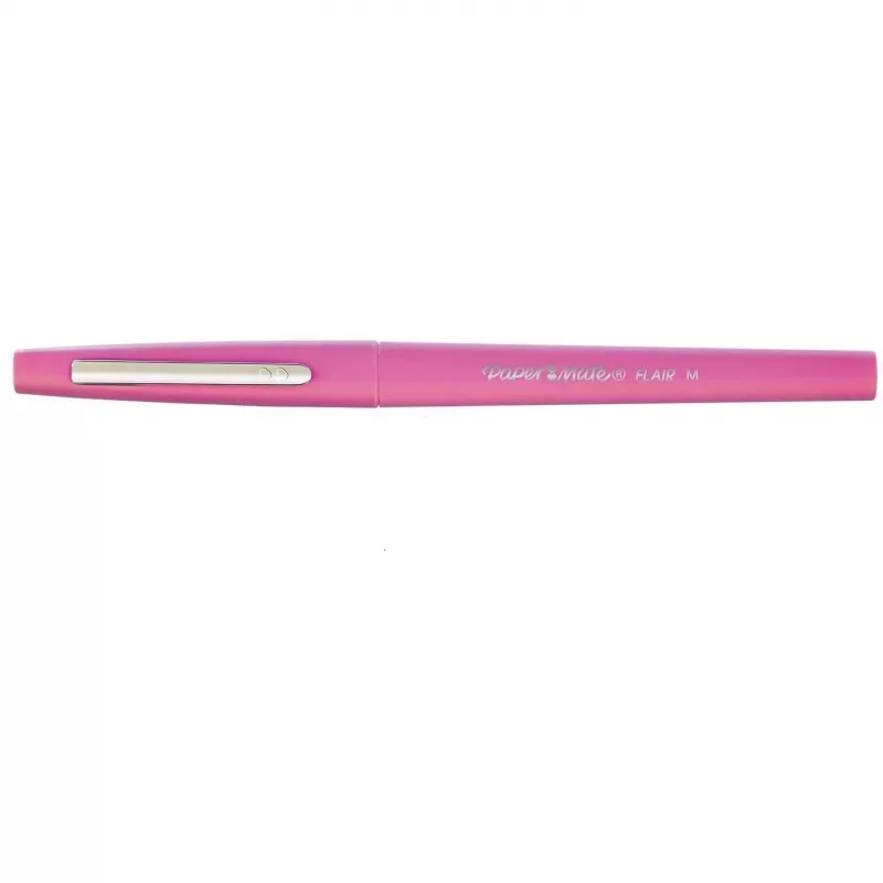 Marcador Papermate Flair Original médio azul verde laranja rosa