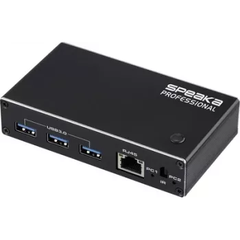 SpeaKa Professional HDMI 2.1 fino KVM 2X1 USB3.0+IR, preto comutador HDMI HDMI 3840 x 2160 píxeis (SP-13724440)