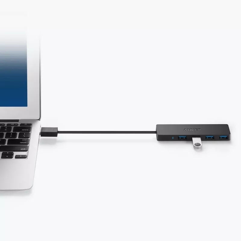 Hub USB Anker Innovations A7516016 USB 3.2 Gen 1 Type-A 5000 Mbit/s Preto