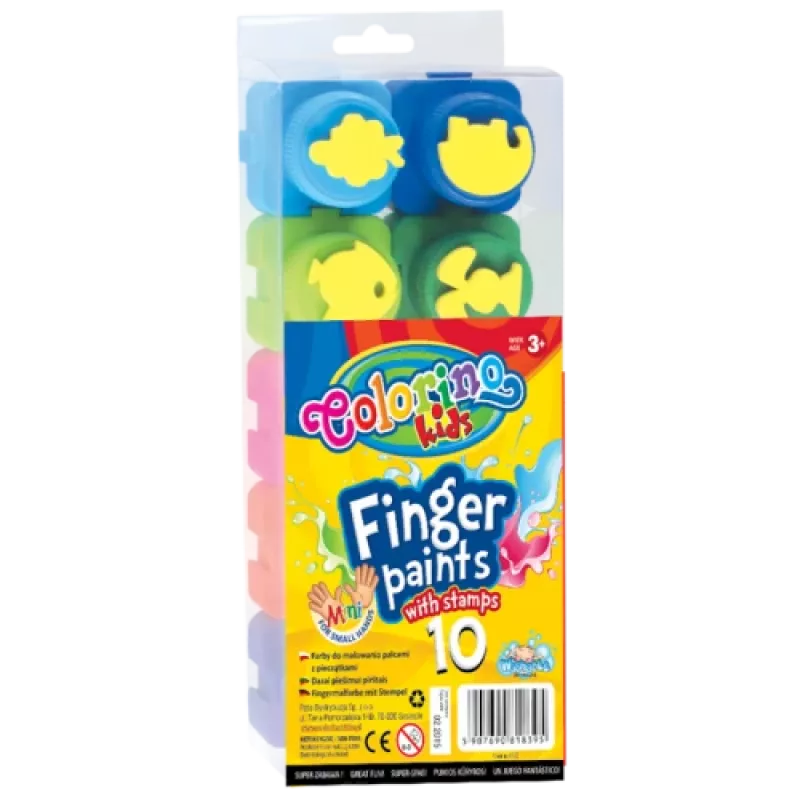 Tintas de dedo Colorino Kids 10 cores