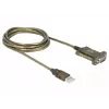 Cabo série DeLOCK 64073 USB Type-A DB-9 transparente 2 m