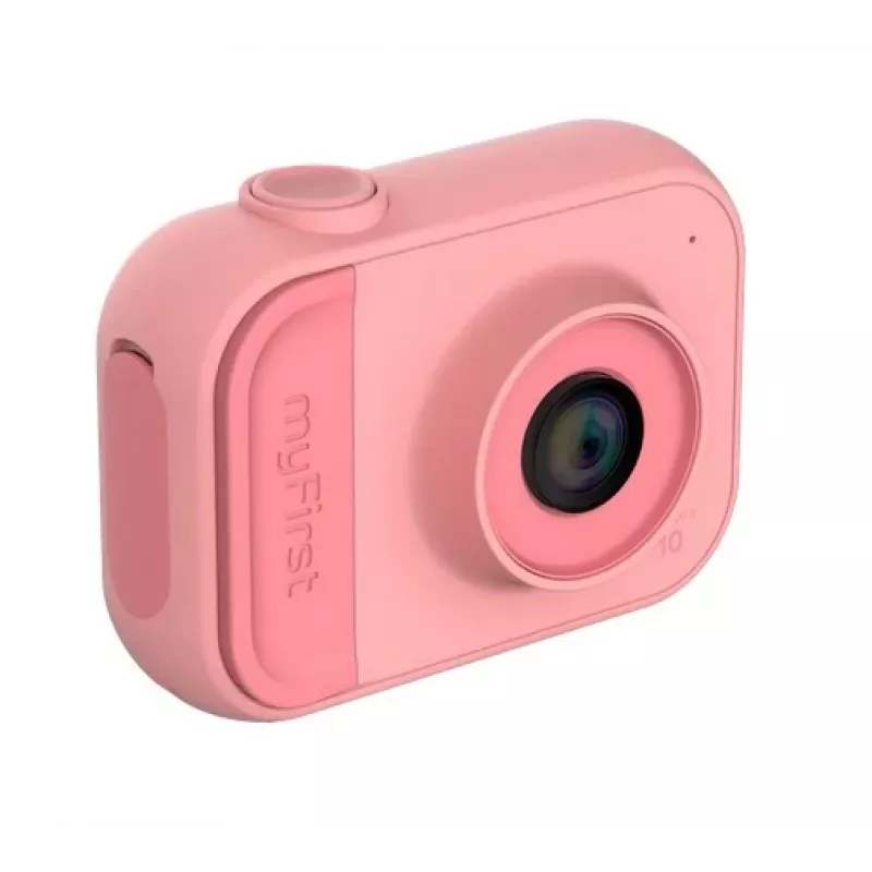 Câmara digital para crianças Xrec myFirst Camera 10 — rosa, para crianças a partir dos 5 anos, 76 g