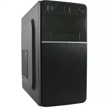 LC Power 2015MB - torre - micro ATX - sem fonte de alimentação - preto - USB/áudio (LC-2015MB-ON)
