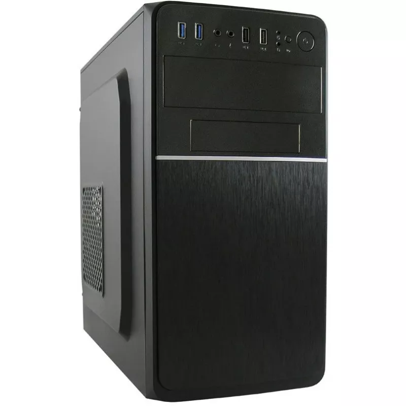 LC Power 2015MB - torre - micro ATX - sem fonte de alimentação - preto - USB/áudio (LC-2015MB-ON)