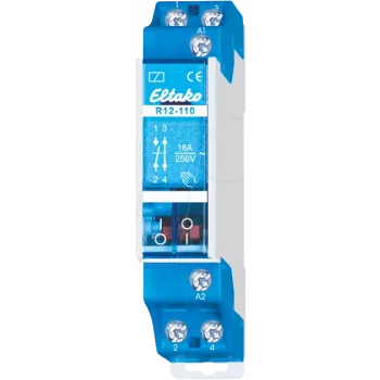 Relé eletromecânico Eltako R12-110-230V — 1 contacto NA + 1 contacto NF, bobina 230 V