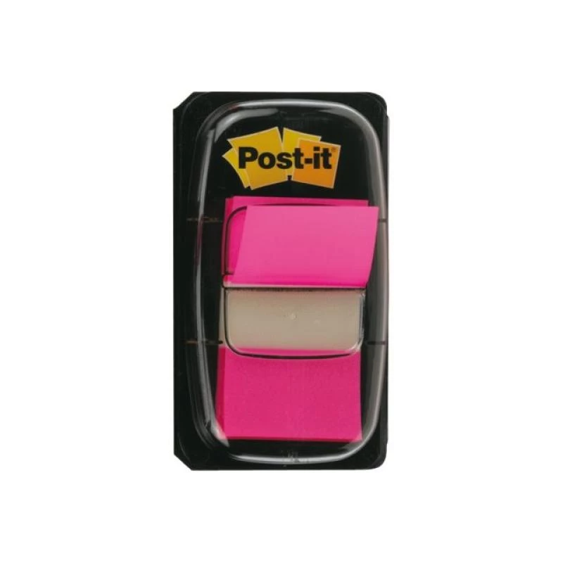 Marcadores Post-it 3M Rosa, estreitos, 50 marcadores, dimensões 25,4 x 43,2 mm, em distribuidor descartável (I680-21)