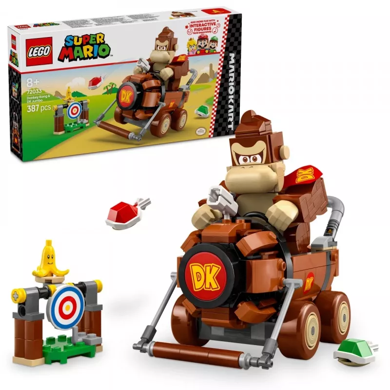 Blocos de construção Super Mario 72033 Mario Kart – Donkey Kong e DK Jumbo