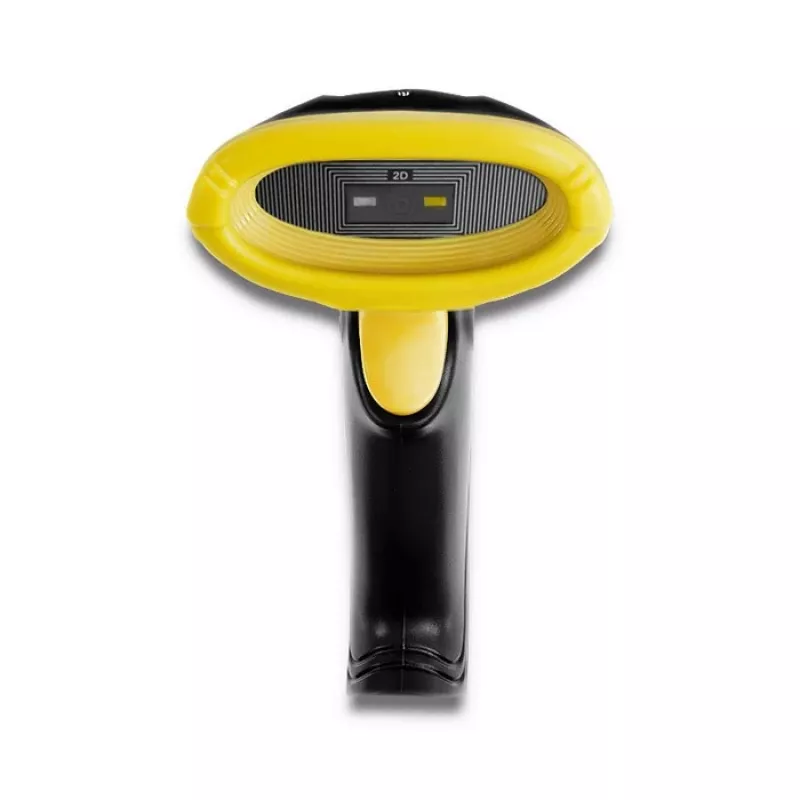 Qoltec 50867 leitor laser de códigos de barras 1D/2D, USB, preto
