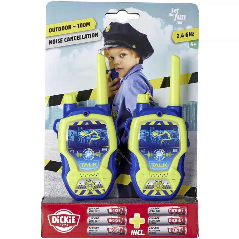 Conjunto de walkie-talkies Dickie Police 2,4 GHz, 2 unid., modelo 201118197