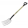 Forquilha de jardim Fiskars cabo de madeira, 4 dentes, modelo 250